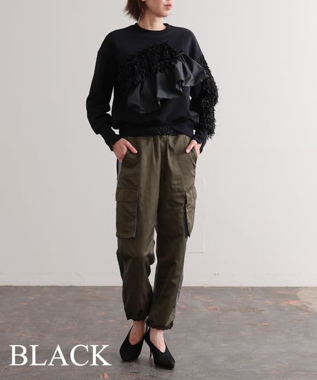【R2403-FFS729】Sweat with frills (1740842)