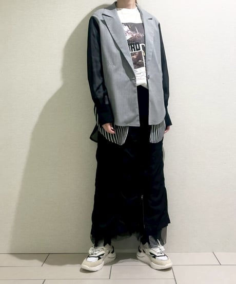 【R2601-LJK926】 Layered sheer jacket (1741033）