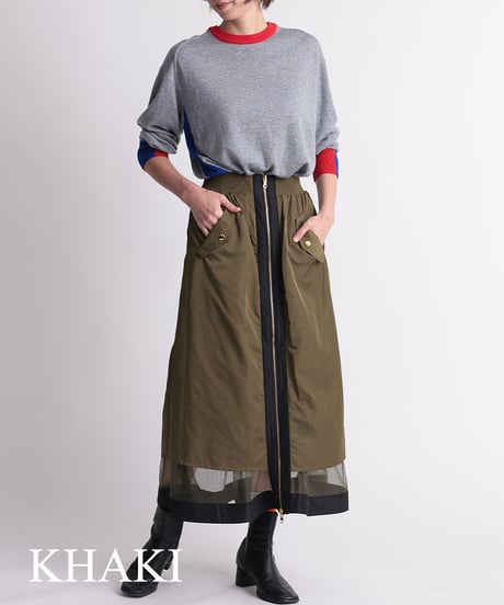 【R2401-RMS597】Reversible mesh skirt (1740730)