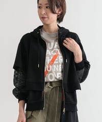 【R2403-DPK678】Layered hoodie (1740802)