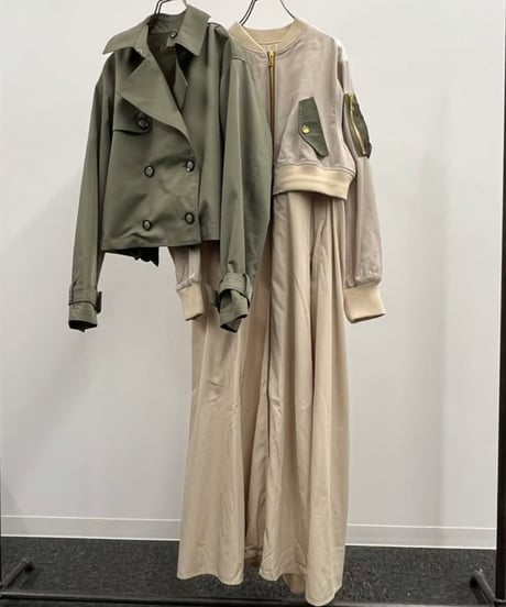 【R2501-ETC755】Short trench ensemble coat (1740873)
