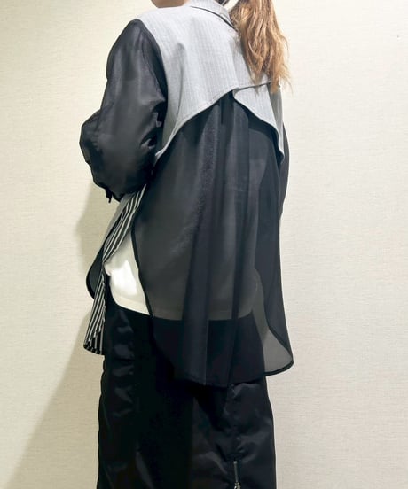 【R2601-LJK926】 Layered sheer jacket (1741033）