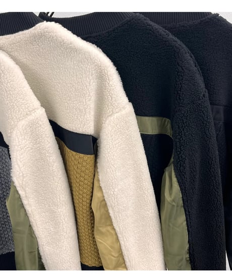 【R2403-DNB724】Docking knit  blouson (1740832)