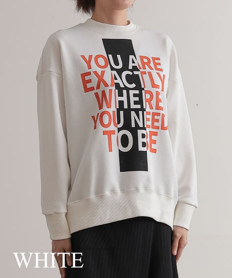 【R2403-MLS734】Logo sweat (1740843)