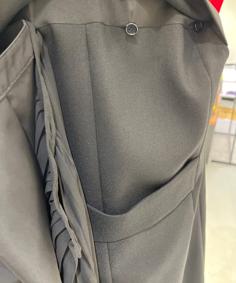 【R2501ｰBTG786】Back pleated tailored collar gilet (1740891)
