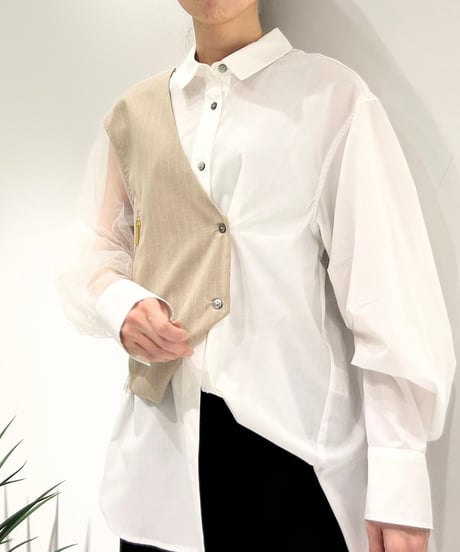 【R2501-BSH761】Shirt with vest (1740876)