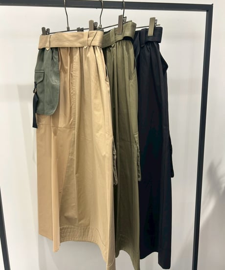 【R2601-LSK923】 Asymmetric military skirt (1741030)
