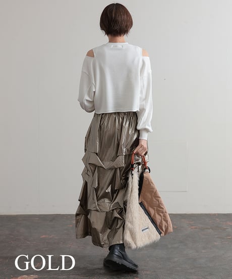 【R2403-MTS669】Metallic skirt (1740810)