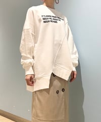 【R2501-BSW820】Asymmetry sweat (1740908)