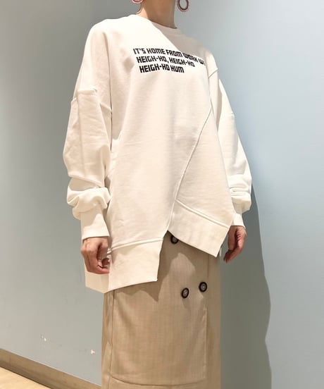 【R2501-BSW820】Asymmetry sweat (1740908)