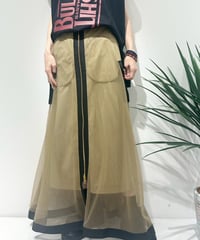 【R2501-RSK806】Reversible mesh skirt (1740922)