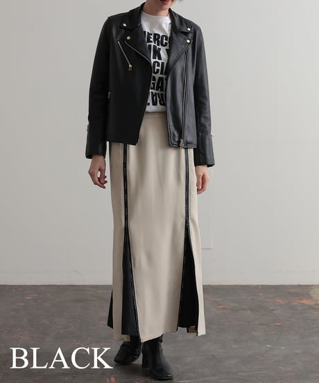【R2403-LJK436】Lamb leather riders jacket (1680025)