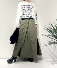 【R2503-RQS880】 Reversible quilted skirt（1741001）