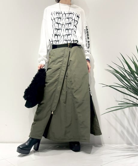【R2503-RQS880】 Reversible quilted skirt（1741001）