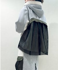 【R2601-BMP916】 Back mesh hoodie（1741022）