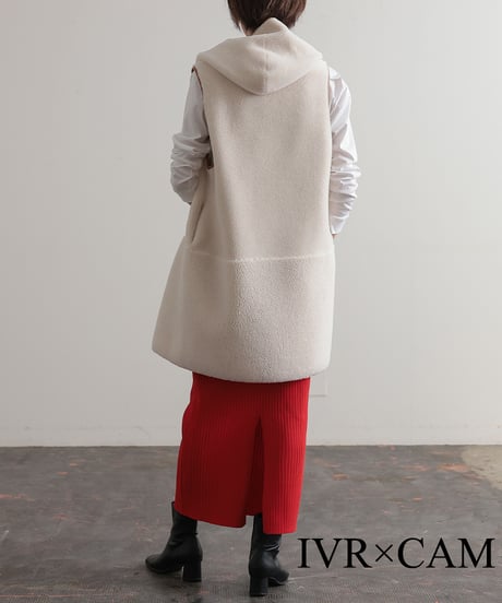 【R2303-RBV529】Reversible boa vest (1680028)