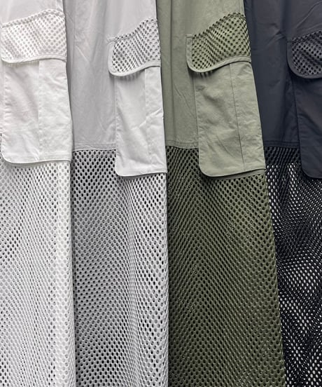 【R2601-MPT959】 Mesh panel cargo pants（1741078）