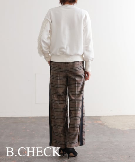 【R2403-SPT750】Check pants (1740866)