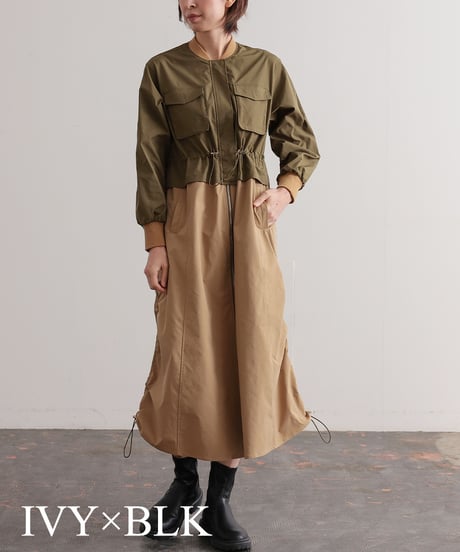 【R2403-ERD685】Batting ensemble coat (1740817)