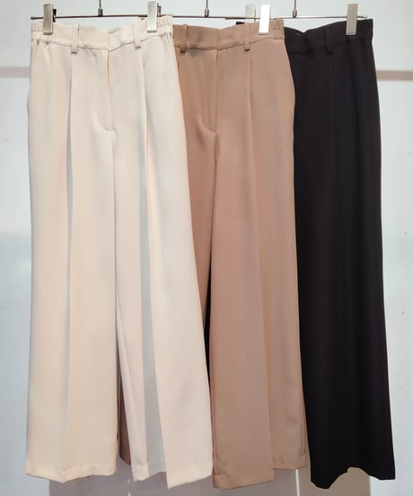【R2401-TWP594】Tuck wide pants (1740727)