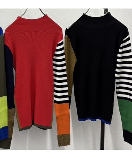 【R2503-BHN874】 Bicolor 2way knit（1741005）