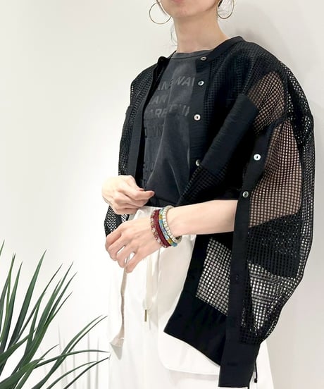 【R2401-RBB662】Mesh shirt (1740772)