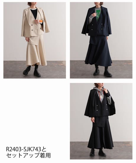 【R2403-RSK744】 Wrapped skirt (1740864)