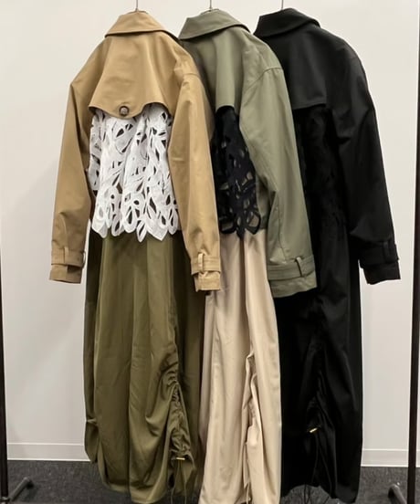 【R2501-ETC755】Short trench ensemble coat (1740873)