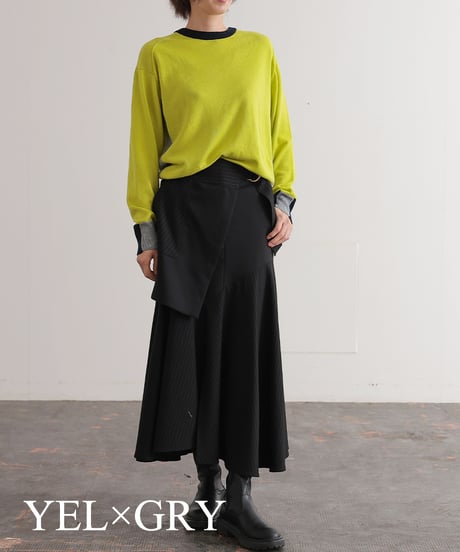 【R2403-BLN726】Intarsia knit (1740834)