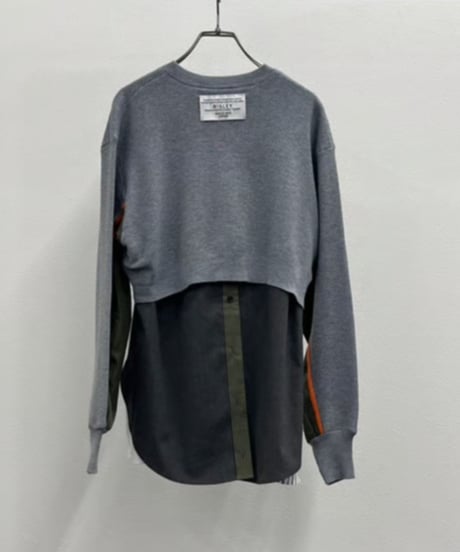 【R2503-SDN889】 Docking knit shirt（1741008）