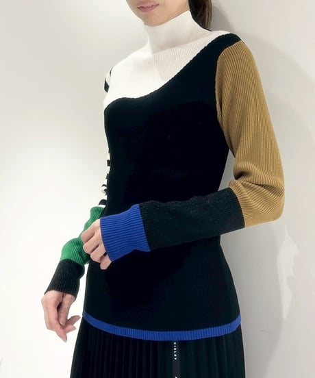【R2503-BHN874】 Bicolor 2way knit（1741005）