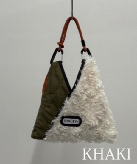 【R2503-FQB45】Triangle fur quilt mini bag（1740985）