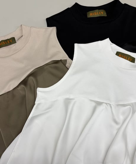 【R2501-FHC814】Frill high neck cut and sew（1740931）