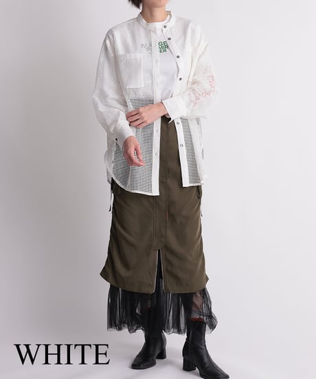 【R2403-TSH742】Mesh shirt (1740829)