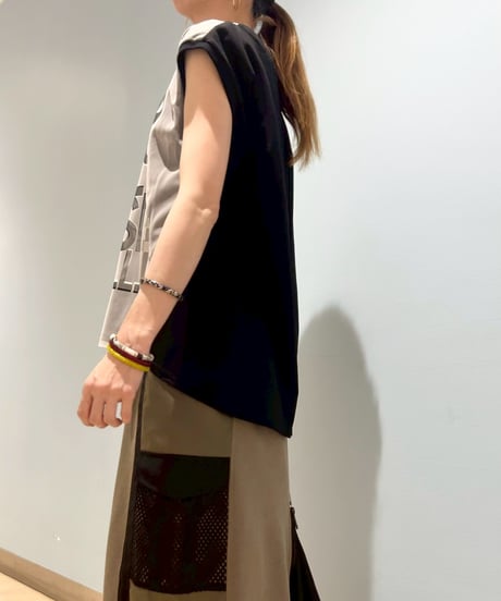【R2601-MLC977】 Mesh T-shirt (1741077）