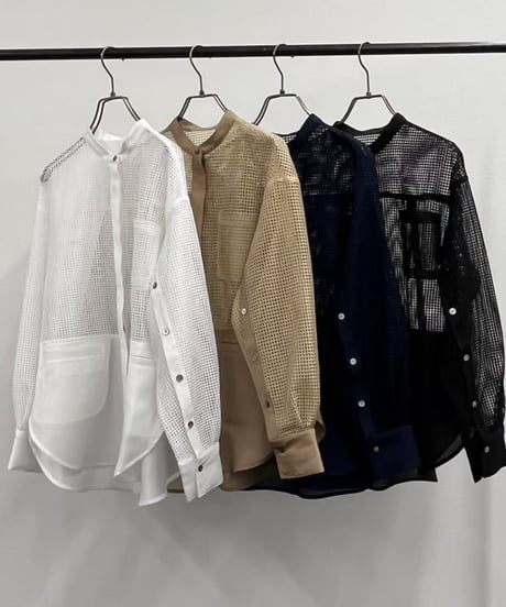 【R2501-MBL776】Mesh shirt (1740901)