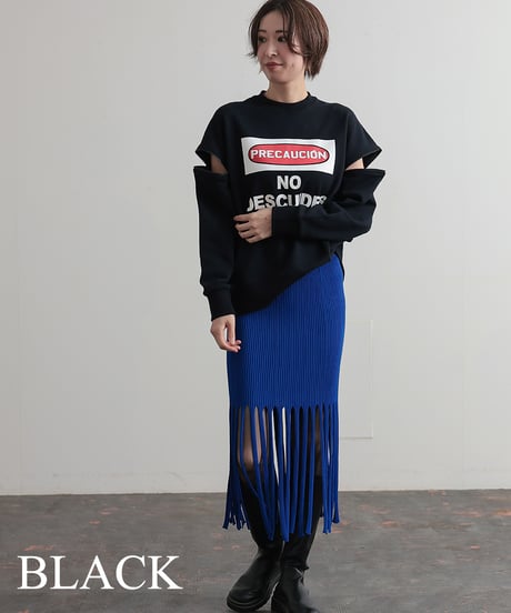 【R2403-ZSW691】Shoulder zip sweat (1740812)