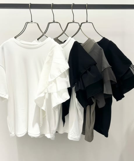 【R2601-GSC979】Gathered sleeve top  (1741090）