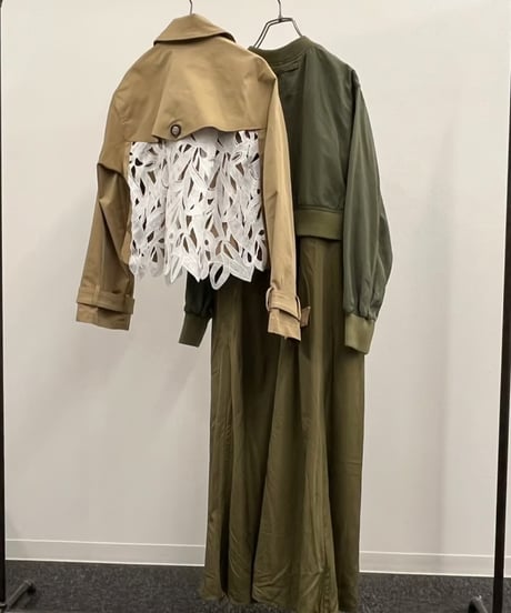【R2501-ETC755】Short trench ensemble coat (1740873)