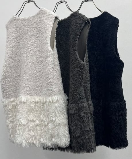 【R2503-RFV830】 Reversible fur vest（1680049）