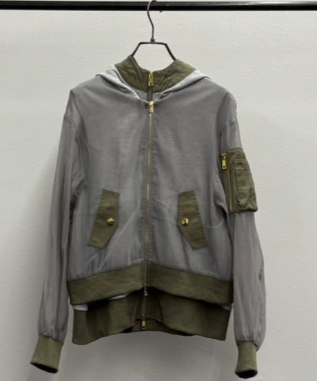 【R2501-MPK778】Shoulder MA-1 hoodie (1740899)