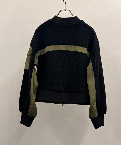 【R2403-DNB724】Docking knit  blouson (1740832)