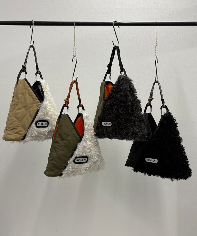 RISLEY リズレー Triangle fur bag R2503-FQB45】Triangle fur quilt mini bag（174098