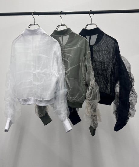 【R2601ｰRBZ929】 Reversible tulle blouson (1741045)