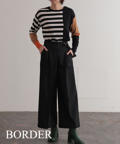 【R2403-BPO733】Bicolor knit (1740837)