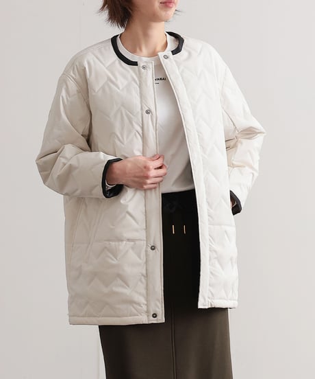 【R2303-DMJ543】Medium no collar down coat (2260009)