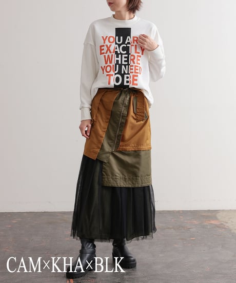 【R2403-MSK718】Asymmetry military skirt (1740851)