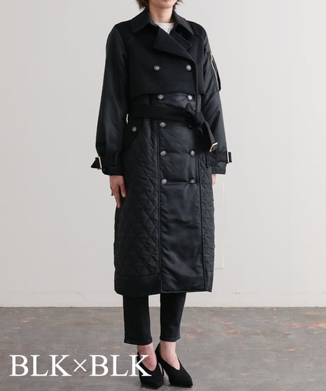 【R2403-DTC740】Docking long trench coat (1680042)