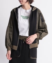 【R2401-MPK584】Shoulder zip hoodie (1740710)