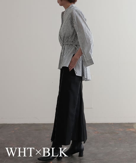 【R2403-ESB700】No collar ensemble blouse (1740796)